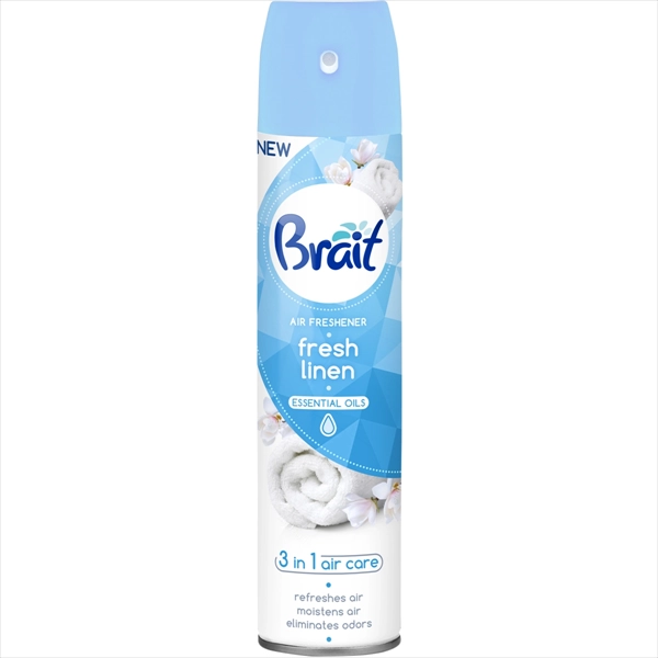 BRAIT OSVEŽIVAČ PROSTORA SPREJ FRESH LINEN 3U1 300ML