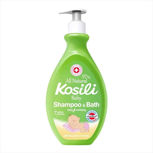 KOSILI KUPKA I ŠAMPON ZA BEBE ALL NATURAL ZELENI SA PUMPICOM 400ML
