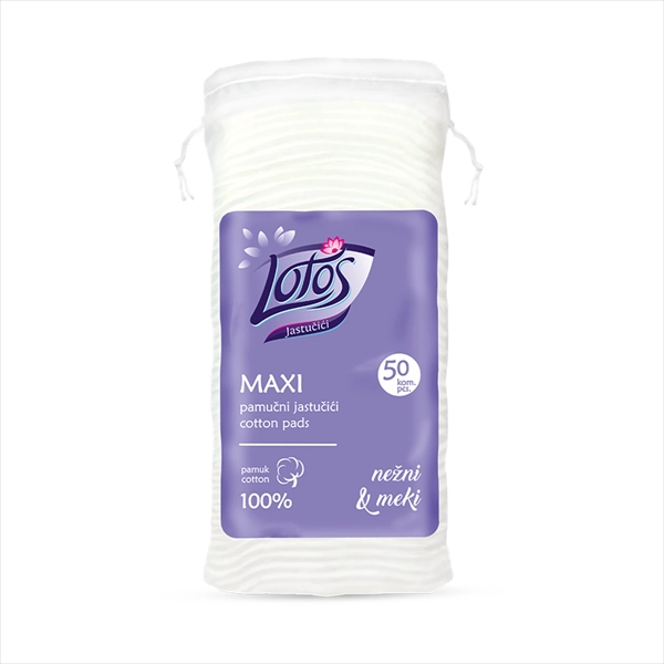 LOTOS MAXI PAMUČNE BLAZNICE KVADRATNE 50KOM