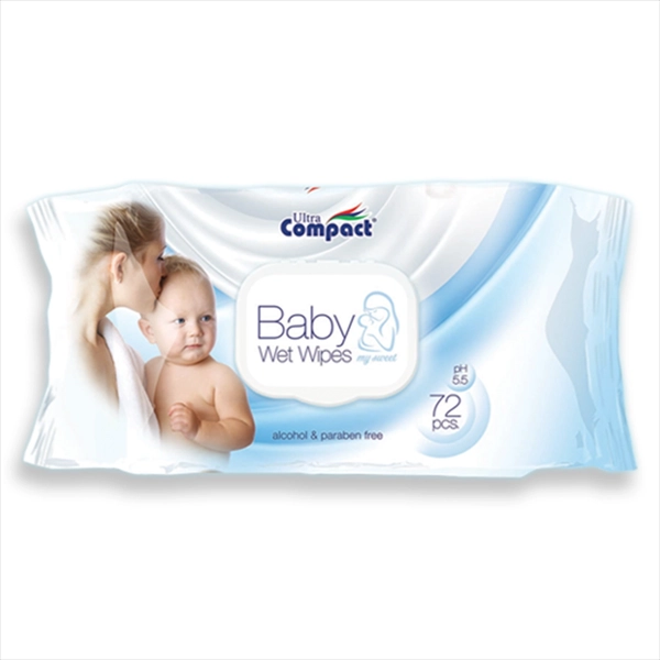 ULTRA COMPACT DEČIJE VLAŽNE MARAMICE BABY SA POKLOPCEM 72KOM