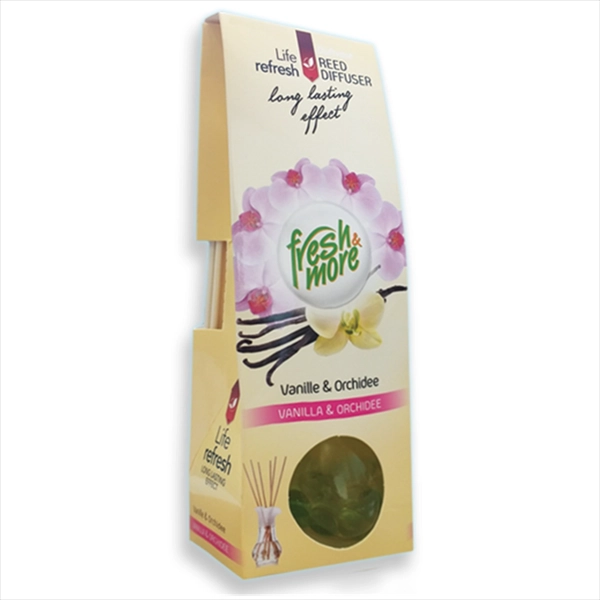 FRESH&MORE OSVEŽ. PROSTORA SA BAMBUS ŠTAPIĆIMA VANILA I ORHIDEJA 35ML