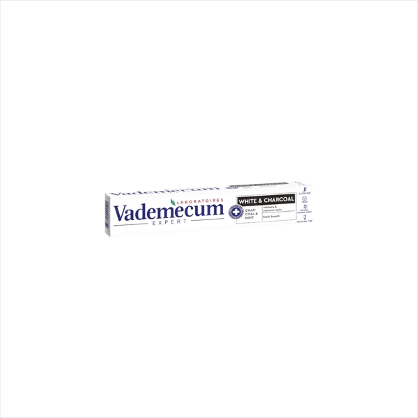 VADEMECUM PASTA ZA ZUBE PREMIUM WHITE&CHARCOAL 75ML