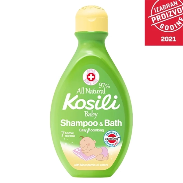 KOSILI KUPKA I ŠAMPON ZA BEBE ALL NATURAL ZELENI 400ML