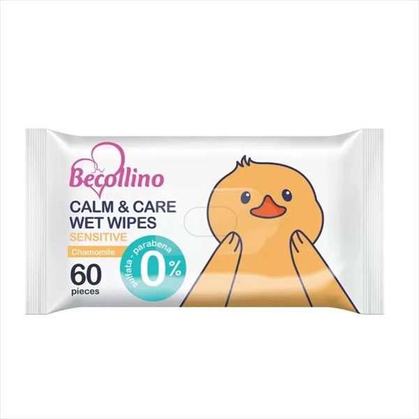 BECOLLINO BABY VLAŽNE MARAMICE CALM&CARE SENSITIVE CHAMOMILE 60KOM