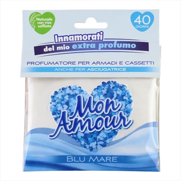 MON AMOUR MIRISNI OSVEŽIVAČ GARDEROBE PLAVO MORE 12G