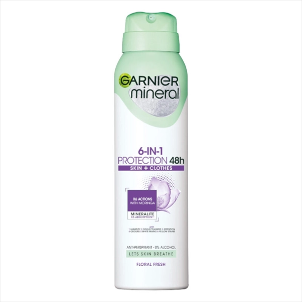 GARNIER MINERAL DEO SPREJ PROTECTION 6 FLORAL FRESH WOMEN 150ML