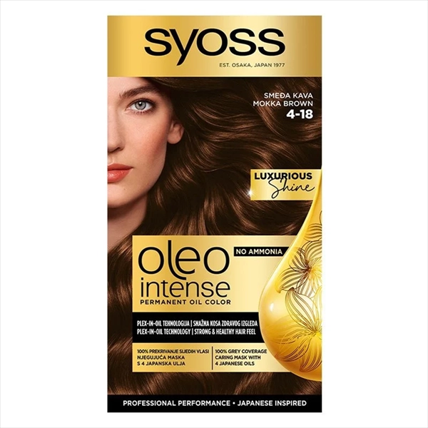 SYOSS OLEO INTENSE BOJA ZA KOSU 4-18 MOKA SMEĐA