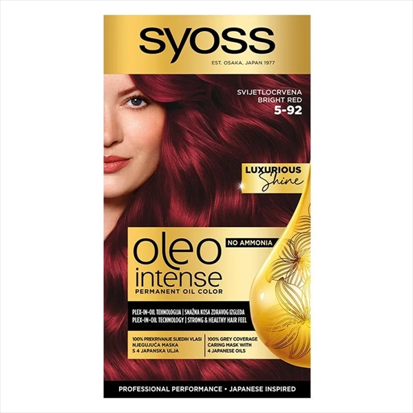 SYOSS OLEO INTENSE BOJA ZA KOSU 5-92 JARKO CRVENA