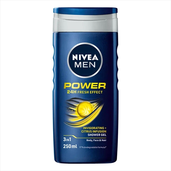 NIVEA MEN GEL ZA TUŠIRANJE POWER FRESH 250ML