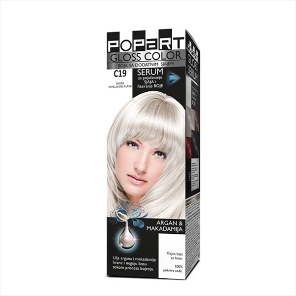 STILL POPART GLOSS COLOR BOJA ZA KOSU C19 SUPER PEPELJ.PLAVA