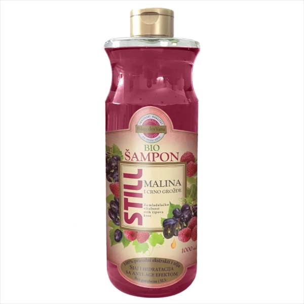 STILL BIO ŠAMPON ZA KOSU MALINA I CRNO GROŽĐE 950ML