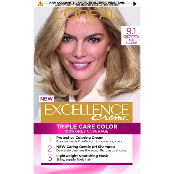 L'OREAL BOJA ZA KOSU EXCELLENCE 9.1 VERY LIGHT ASH BLONDE
