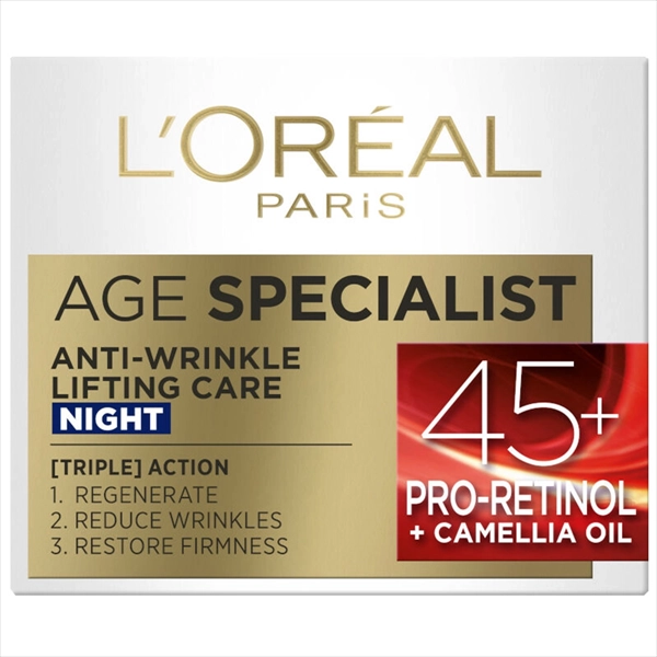 L'OREAL NOĆNA KREMA ZA LICE AGE SPECIALIST 45+ 50ML