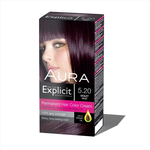 AURA EXPLICIT BOJA ZA KOSU 5.20 VIOLET