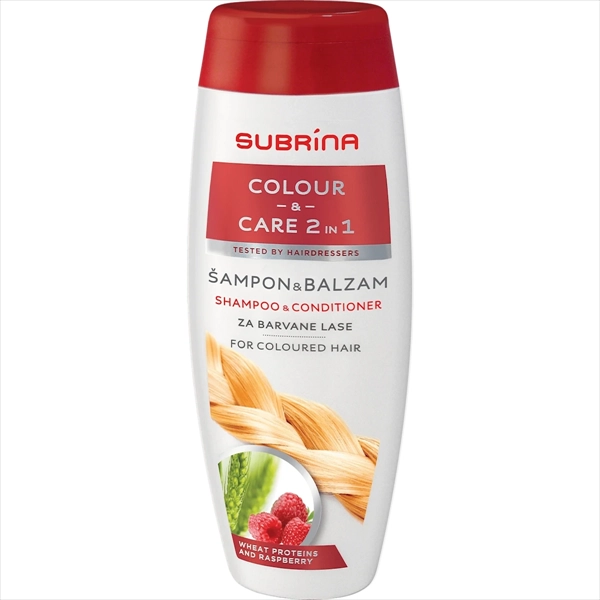SUBRINA ŠAMPON I BALZAM ZA KOSU COLOR&CARE 2U1 300ML
