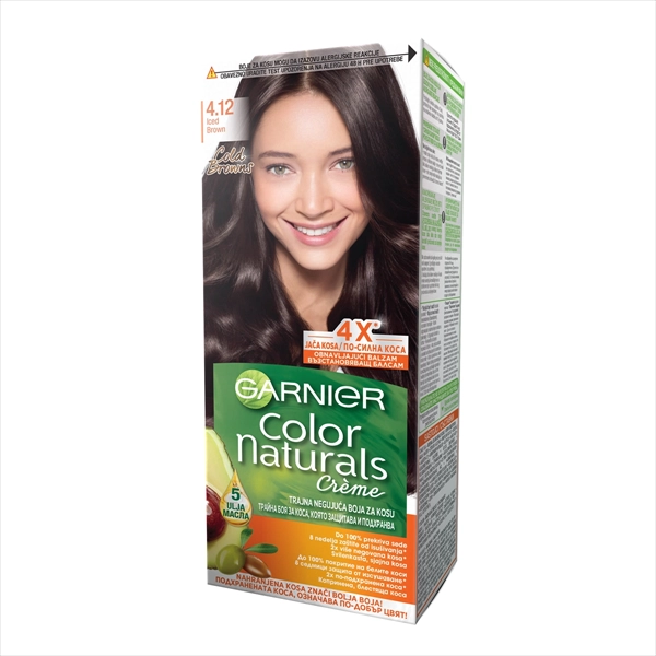 GARNIER COLOR NATURALS BOJA ZA KOSU 4.12 LEDENO SMEĐA