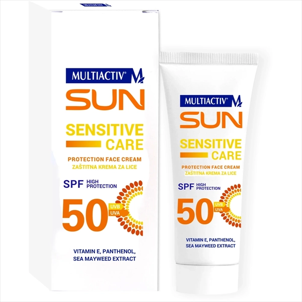 MULTIACTIV SUN SENSITIVE CARE ZAŠTITNA KREMA ZA LICE SPF50 50ML