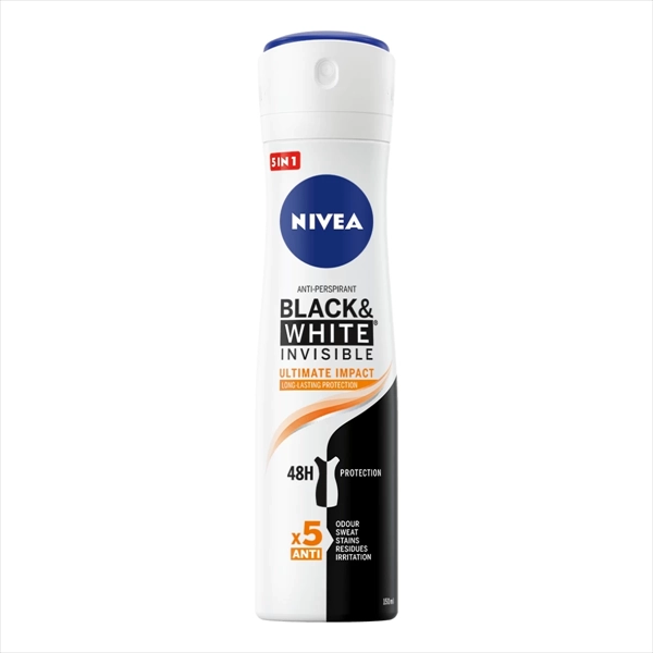 NIVEA DEO SPREJ BLACK&WHITE INVISIBLE ULTIMATE IMPACT WOMEN 150ML