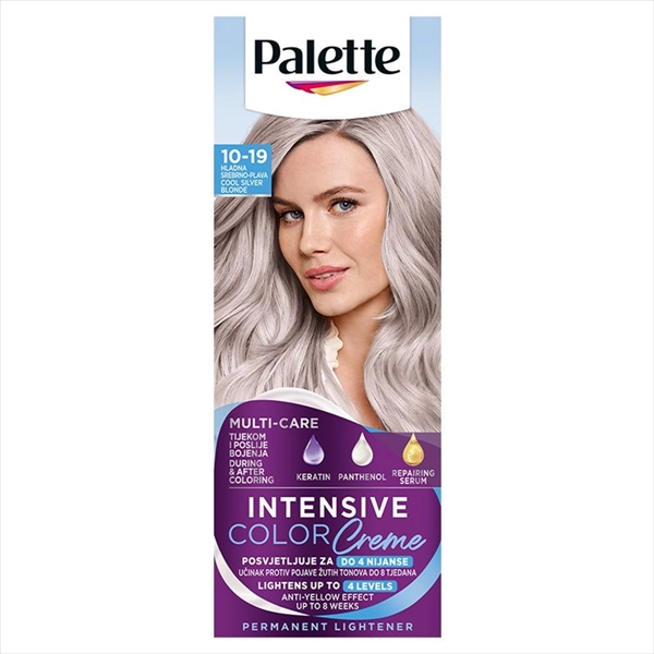 PALETTE INTENSIVE COLOR CREME BOJA ZA KOSU 10-19 HLADNO SREBRNO PLAVA