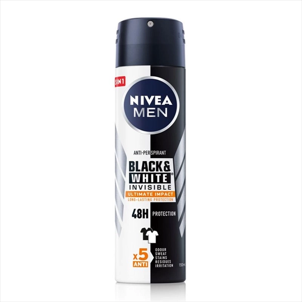 NIVEA MEN DEO SPREJ BLACK&WHITE INVISIBLE ULTIMATE IMPACT 150ML
