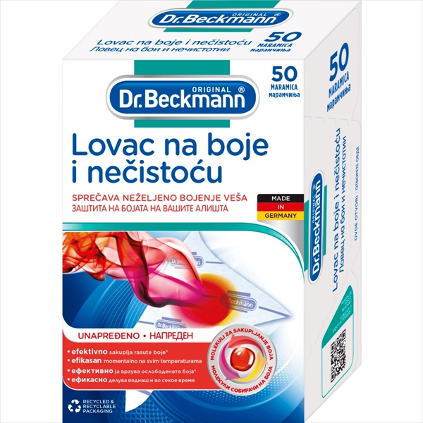 DR.BECKMANN LOVAC NA BOJE I NEČISTOĆU 50KOM