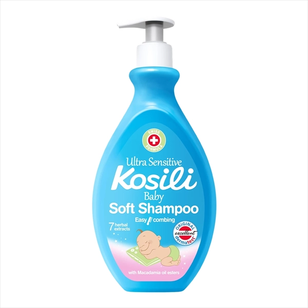 KOSILI ŠAMPON ZA BEBE ULTRA SENSITIVE PLAVI SA PUMPICOM 400ML