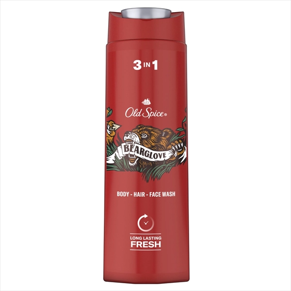 OLD SPICE GEL ZA TUŠIRANJE BEARGLOVE 3U1 400ML
