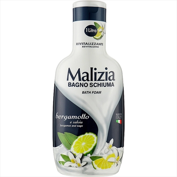 MALIZIA PENA ZA KUPANJE BERGAMOT&ŽALFIJA 1000ML