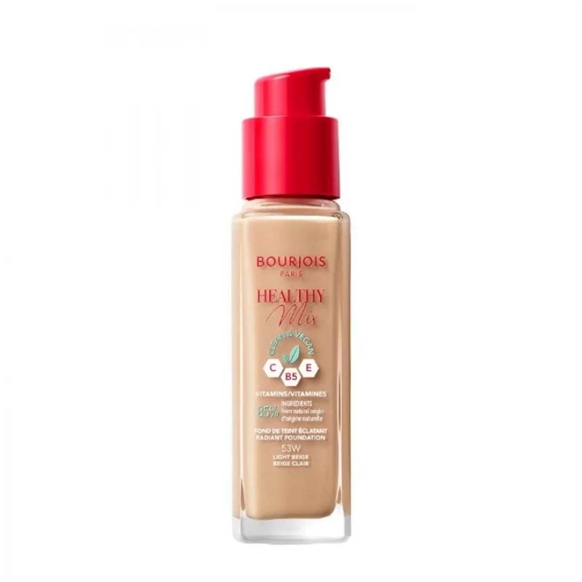 BOURJOIS TEČNI PUDER HEALTHY MIX VEGAN 53 LIGHT BIEGE 30ML
