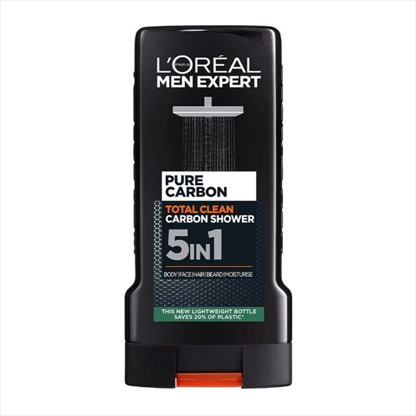 L'OREAL MEN EXPERT GEL ZA TUŠIRANJE PURE CARBON 5U1 300ML