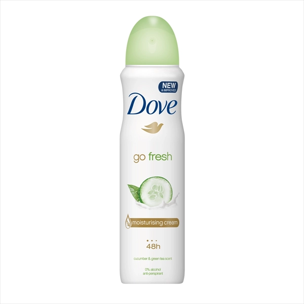DOVE DEO SPREJ GO FRESH CUCUMBER&GREEN TEA 150ML
