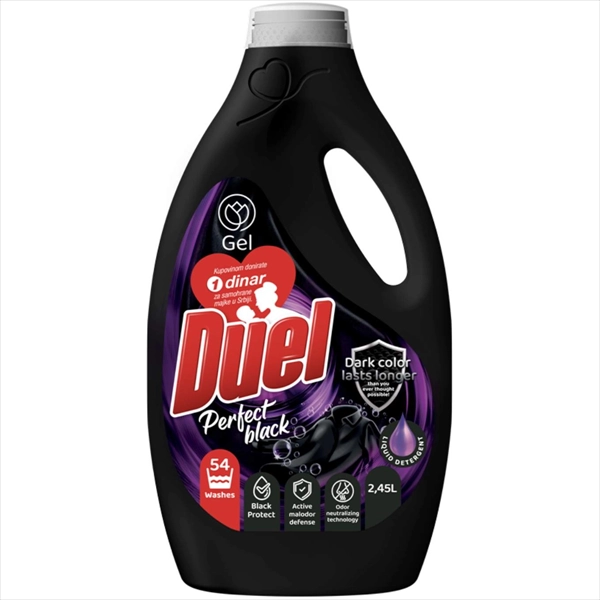 DUEL TEČNI DETERDŽENT PERFECT BLACK 2.45L