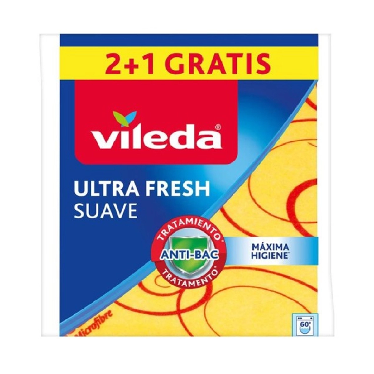 VILEDA VIŠENAMENSKA KRPA ULTRA FRESH ANTIBAKTERIJSKA 2+1