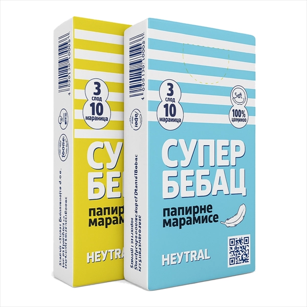 SUPER BEBAC PAPIRNE MARAMICE NEUTRAL 10KOM