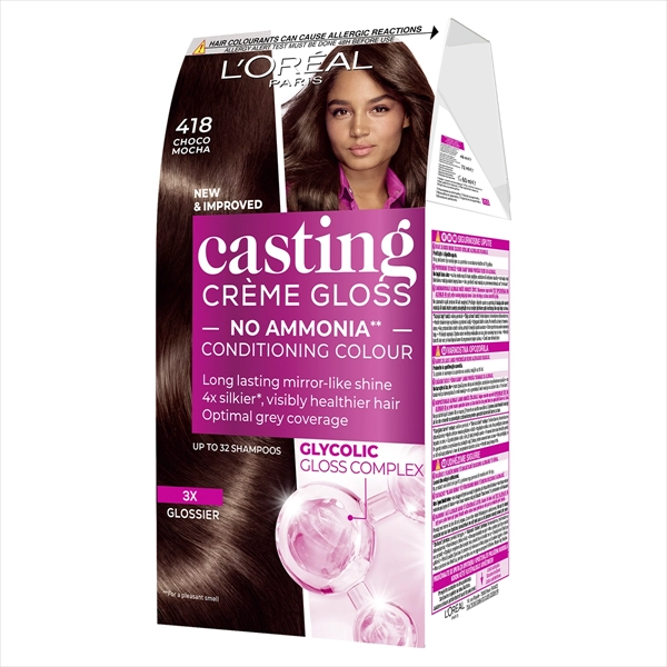 L'OREAL BOJA ZA KOSU CASTING CREME GLOSS 418 CHOCO MOCHA