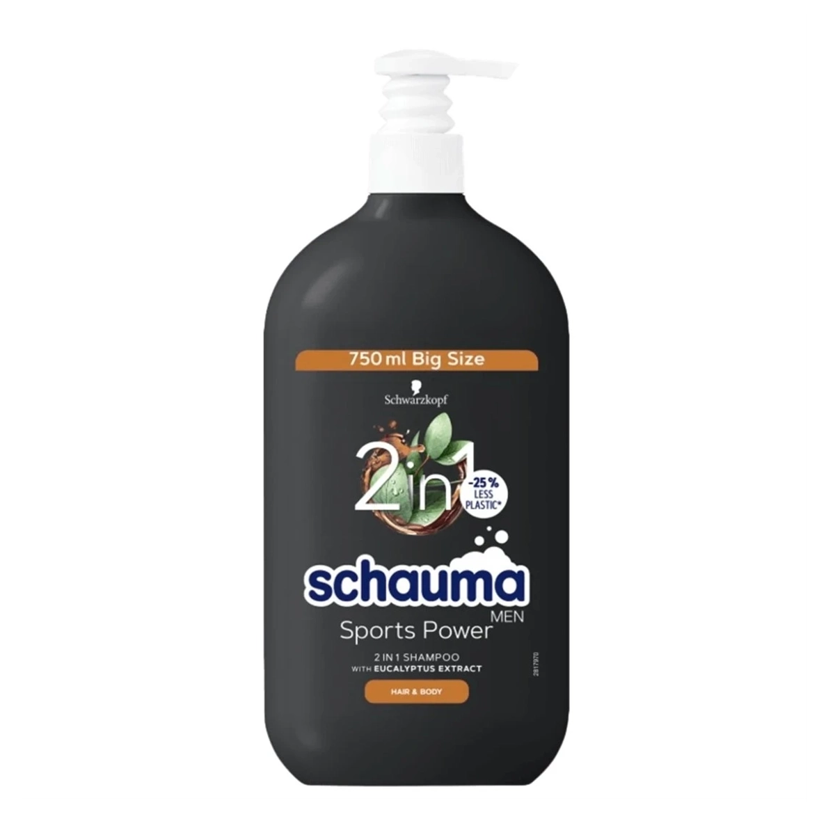 SCHAUMA MEN ŠAMPON ZA KOSU I TELO SPORTS POWER 2U1 PUMPICA 750ML