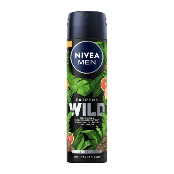 NIVEA MEN DEO SPREJ EXTREME WILD CEDARWOOD&GRAPEFRUIT 150ML