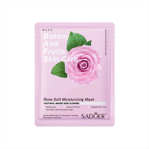 SADOER MASKA ZA LICE ROSE SOFT MOISTURIZING 1KOM