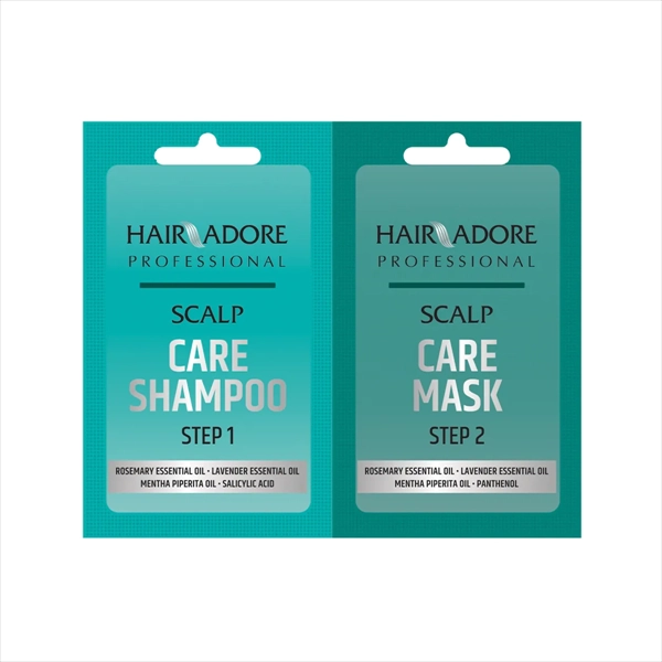 HAIR ADORE ŠAMPON+MASKA ZA KOSU SCALP CARE DUO-PACK 15ML+15ML