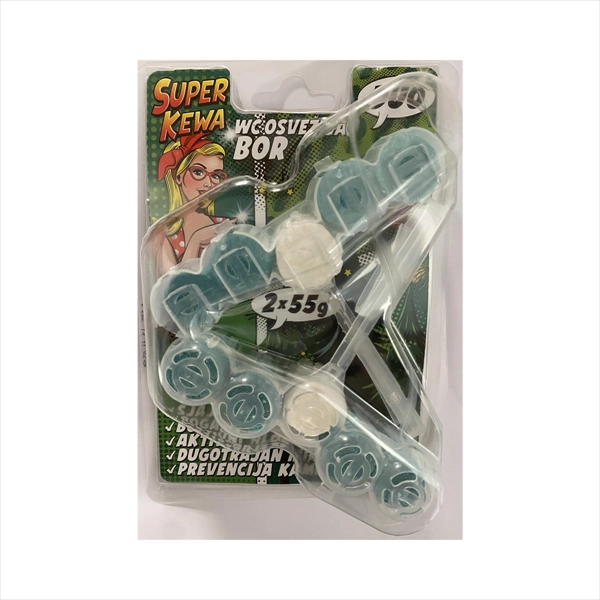 SUPER KEWA WC OSVEŽIVAČ BOR DUO 2X55G