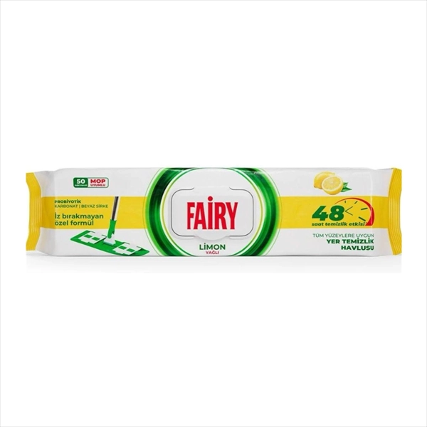 FAIRY VLAŽNE MARAMICE ZA PODOVE LIMUN 50KOM