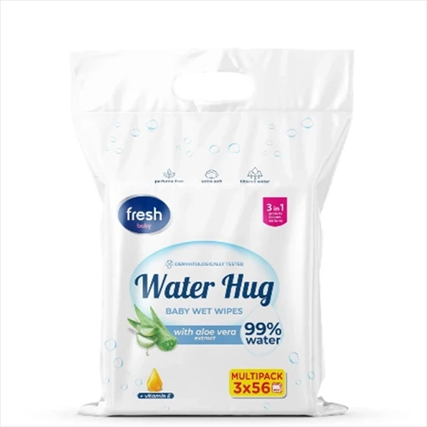 FRESH VLAZNE MARAMICE WATER HUG WITH ALOE VERA  3X56